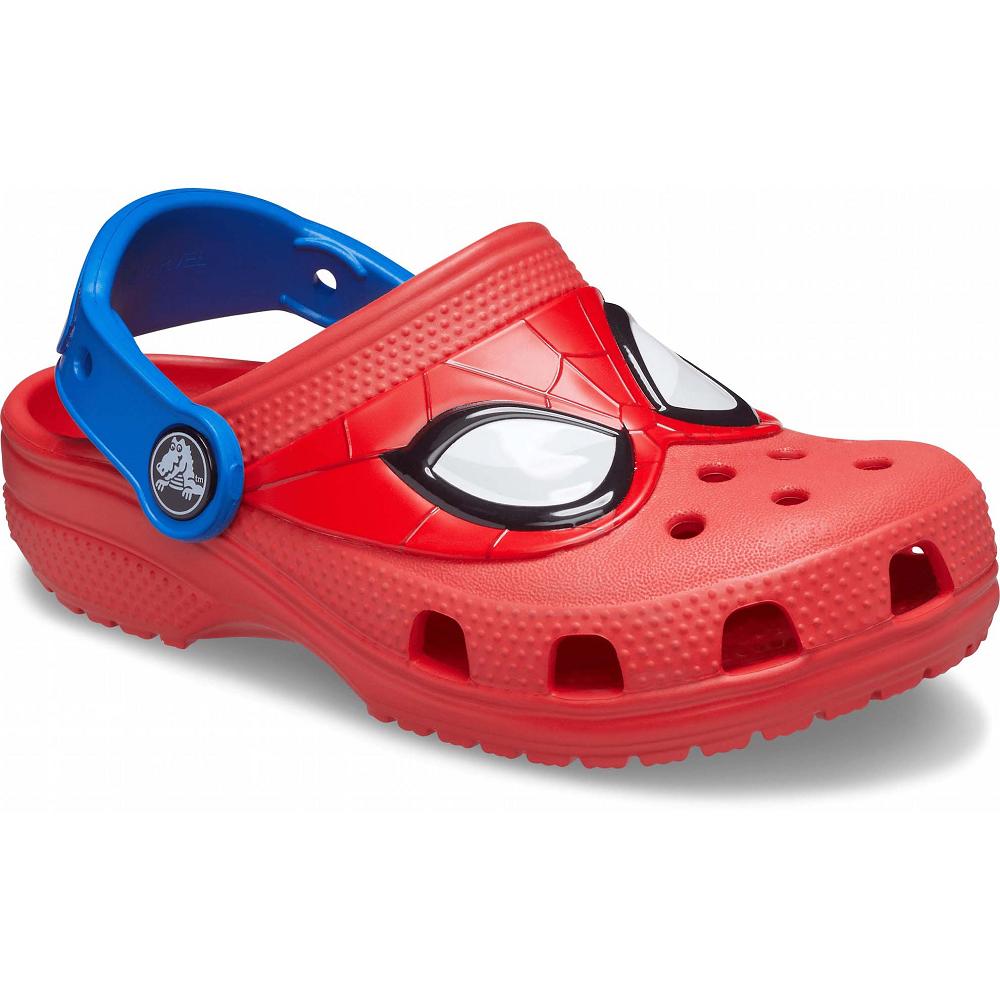 Red Boys' Crocs Fun Lab Classic I AM Spiderman Clogs | NZ 1429NWYB